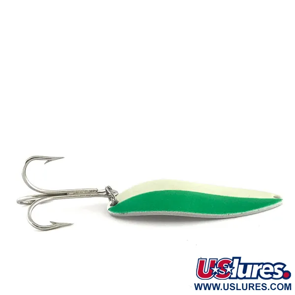 Seneca Little Cleo (Hula Girl) Glow Ondulante, Verde/Bianco, 21g, #8684