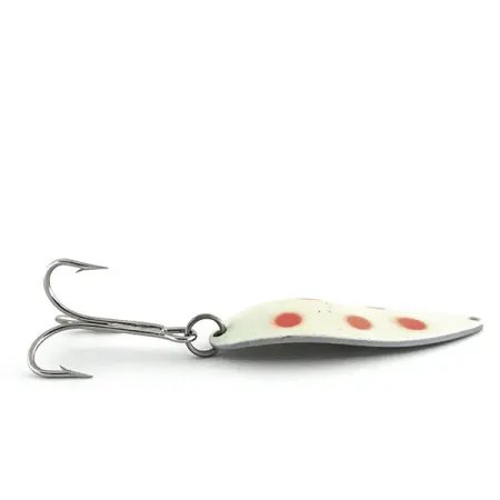 Acme Little Cleo Glow Ondulante, Bianco/Rosso/Nickel, 21g, Glow, #8689