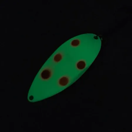 Acme Little Cleo Glow Ondulante, Bianco/Rosso/Nickel, 21g, Glow, #8689