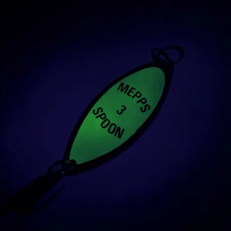 Mepps Spoon 3 Ondulante, Oro/Verde, 13g, Fosforescente, #8690