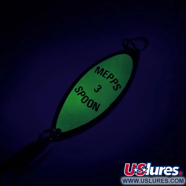 Mepps Spoon 3 Ondulante, Oro/Verde, 13g, Fosforescente, #8690