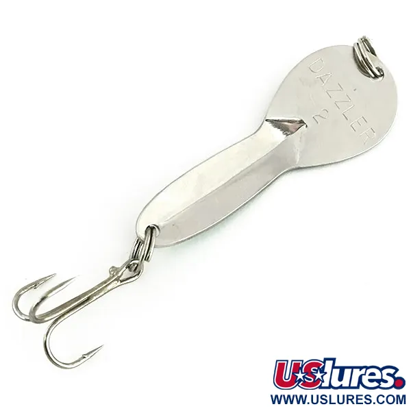 Acme Dazzler #2 Ondulante, Nichel Martellato / Verde, 7g, Raro, #8700