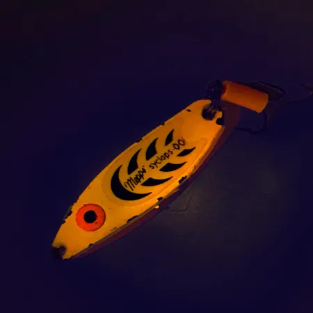 Mepps Syclops 00 UV Ondulante, Arancione Fluorescente, 4,5g, UV, #8727