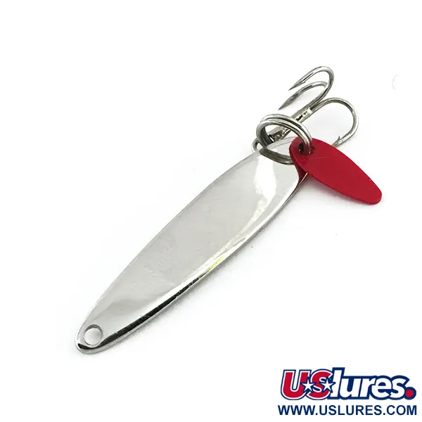 Bay de Noc Swedish Pimple Spoon, Nickel, 4.5g, Vertical Jig, #8730