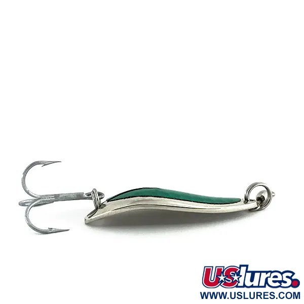Luhr Jensen Lil' Kroc Ondulante, Nickel / Verde, 9g, Girella, #8735
