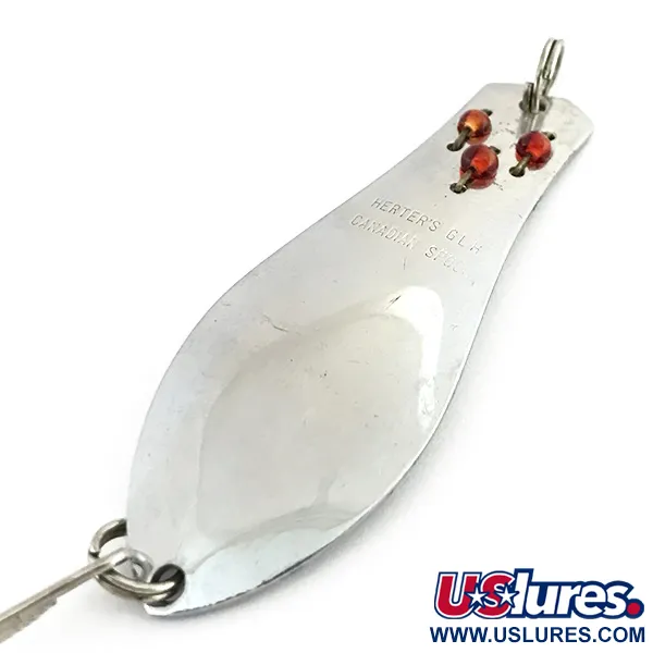 Herter's Canadian Spoon Ondulante, Nichel / Occhi Rossi, 10g, #8747