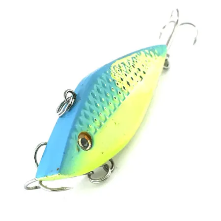 Strike King Diamond Shad UV Lipless Crankbait, Blu-verde/UV, 12g, #8759