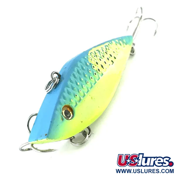 Strike King Diamond Shad UV Lipless Crankbait, Blu-verde/UV, 12g, #8759