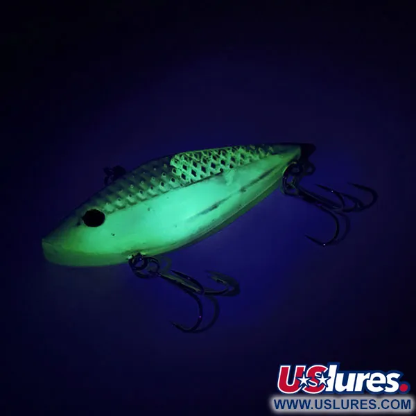 Strike King Diamond Shad UV Lipless Crankbait, Blu-verde/UV, 12g, #8759