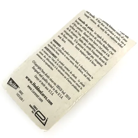 Heddon Tiny Torpedo Esca Topwater, Trasparente, 7g, Elica, #8787