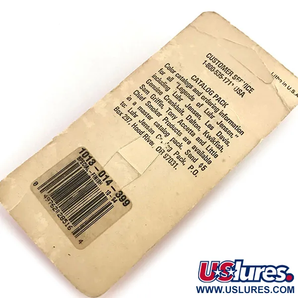 Luhr Jensen Little Jewel Ondulante, Hammered Brass / Red, 7g, UV, #8789