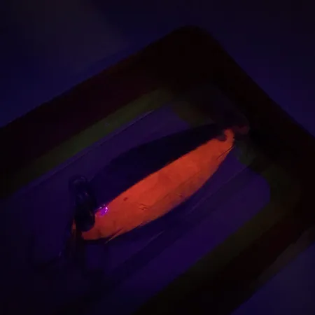 Luhr Jensen Little Jewel Ondulante, Hammered Brass / Red, 7g, UV, #8789