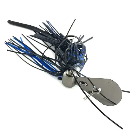 Strike King Rage Blade Jig, Nero, 12g, Amo Gamakatsu, #8808