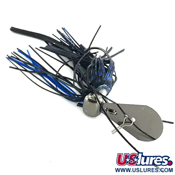 Strike King Rage Blade Jig, Nero, 12g, Amo Gamakatsu, #8808