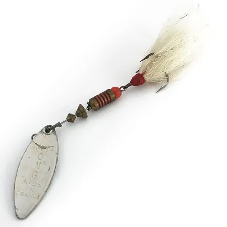 Mepps Aglia Long 2 Dressed Cucchiaino, Argento, 7,3g, Piumato, #8810