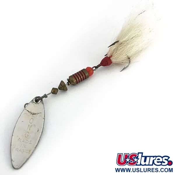 Mepps Aglia Long 2 Dressed Cucchiaino, Argento, 7,3g, Piumato, #8810