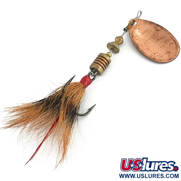 Mepps Aglia 2 dressed Rotante, Rame, 4,7g, Coda in pelo, #8814