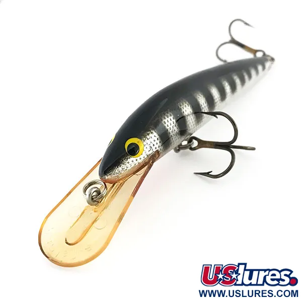 Bagley's Diving Bang-O-Lure, Argento / Nero, 12.5g, Balsa, #8828