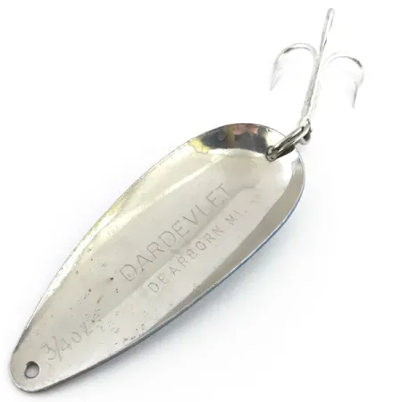 Ondulante Eppinger Dardevle Dardevlet, Blu / Nickel, 21g, Dearborn, #8853