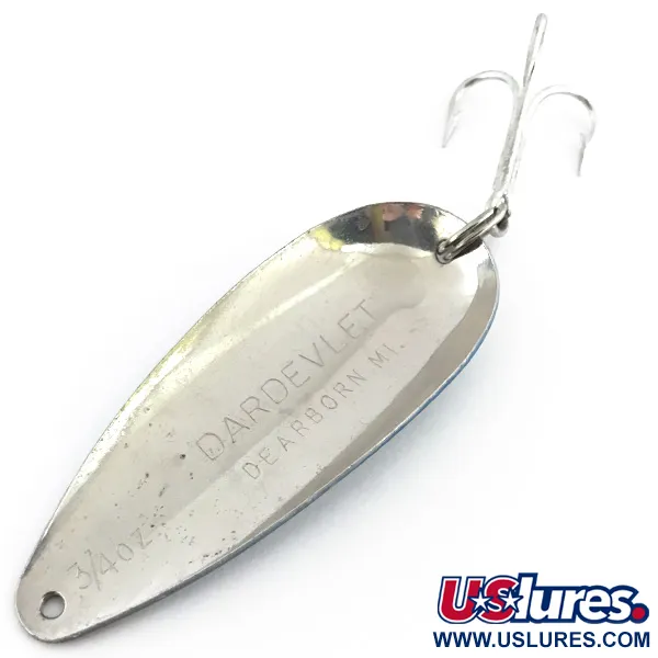 Ondulante Eppinger Dardevle Dardevlet, Blu / Nickel, 21g, Dearborn, #8853