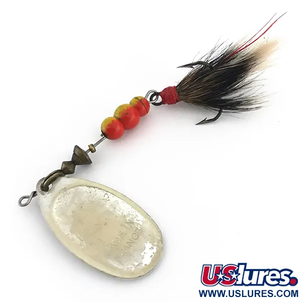 Mepps Aglia 4 squirrel tail Cucchiaino, Argento, 9g, Pelo naturale, #8857