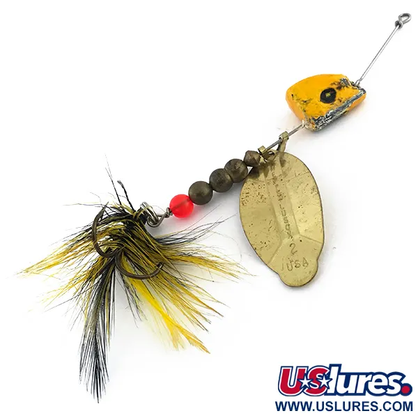 Mepps Lusox 2 Cucchiaino, Oro / Giallo, 17g, Testa piombata, #8858