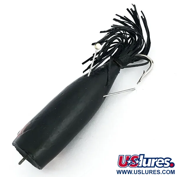 Burke Weedless Popper Esca Topwater, Nero, 7g, Antialga, #8889