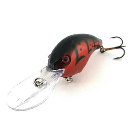 Strike King Pro Model 5XD Crankbait, Rosso/Nero, 18g, Rattling, #8913