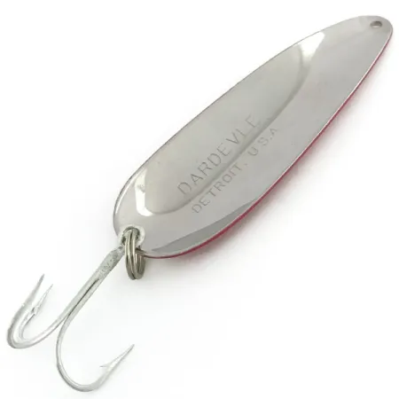 Ondulante Eppinger Dardevle, Rosso/Bianco/Nickel, 28g, Concavo, #8940