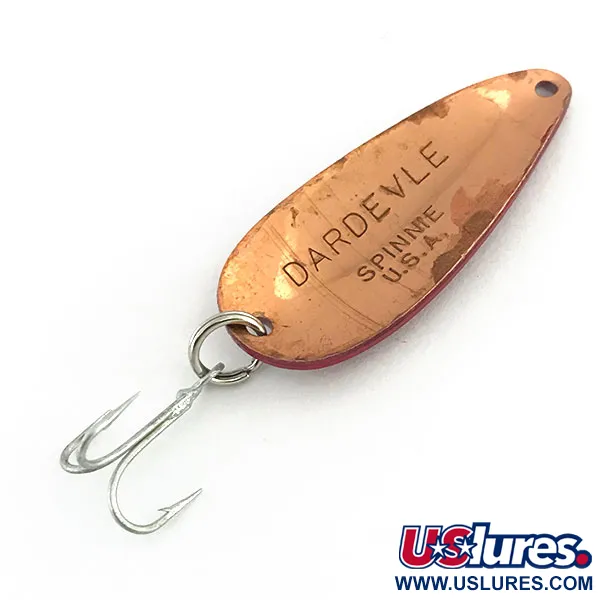 Eppinger Dardevle Midget Ondulante, Rosso/Bianco/Rame, 6g, Vintage, #8942