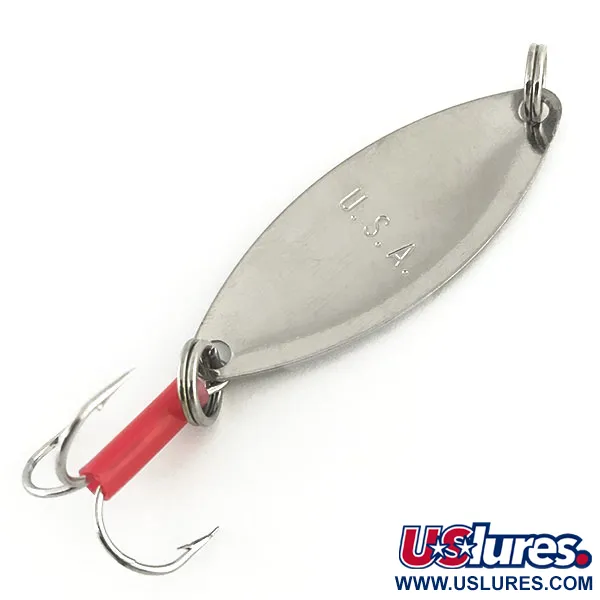 Mepps Spoon 1 Ondulante, Nickel / Rosso, 7g, nido d'ape, #8944