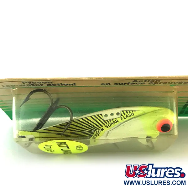 Heddon Rattling Sonar Flash 433F UV Blade Bait, Chartreuse, 14g, #8948