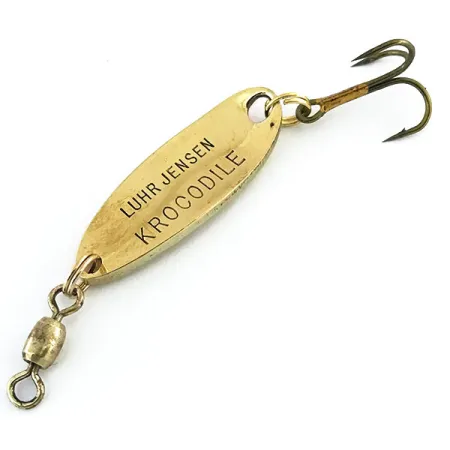 Luhr Jensen Krocodile Ondulante, Oro martellato / Arancio, 7g, #8961