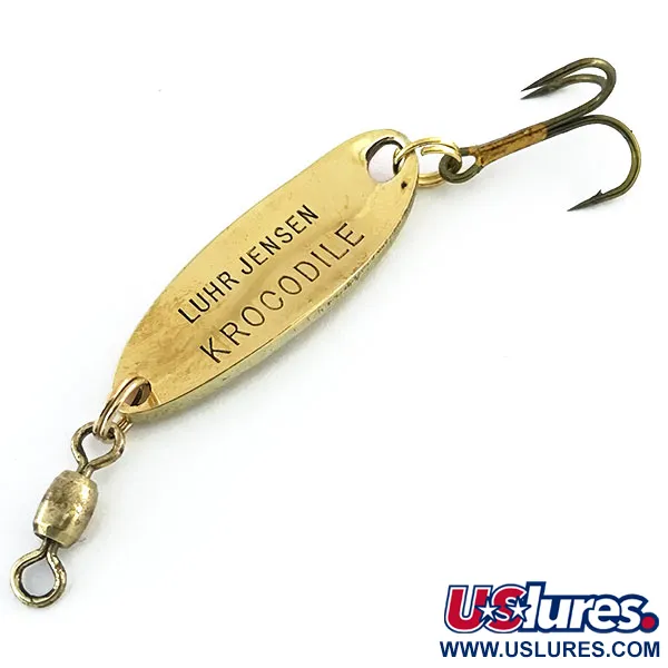 Luhr Jensen Krocodile Ondulante, Oro martellato / Arancio, 7g, #8961