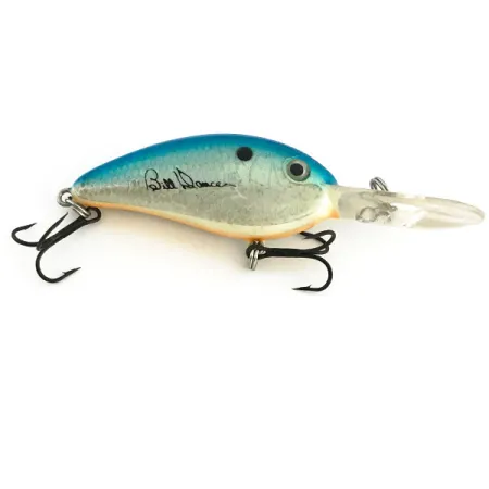 Excalibur Bomber Bill Dance Fat Fingerling Crankbait, Blu-Argento, 12g, #8962