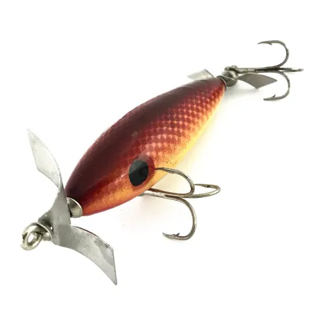 Luhr Jensen Wood Chopper Esca Topwater, Rosso/Bianco, 14g, #8992