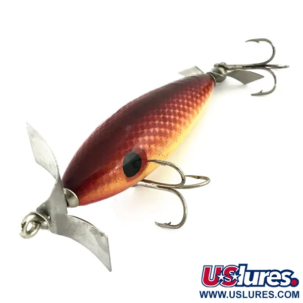 Luhr Jensen Wood Chopper Esca Topwater, Rosso/Bianco, 14g, #8992