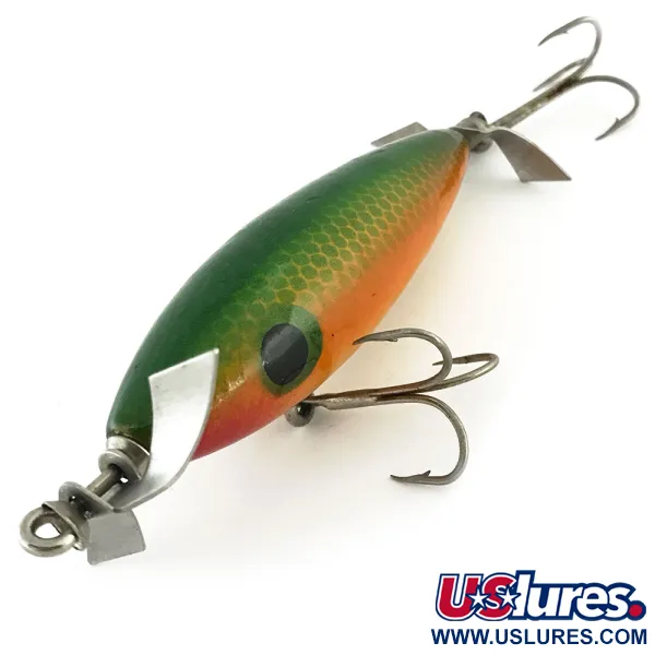 Luhr Jensen Wood Chopper Topwater, Pumpkin Seed, 14g, Doppia Elica, #8993