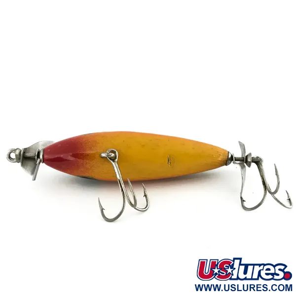 Luhr Jensen Wood Chopper Topwater, Pumpkin Seed, 14g, Doppia Elica, #8993
