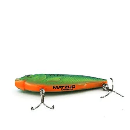 Matzuo Lipless Esca Vibrante, Green Tiger, 14g, Fluorescente, #9020