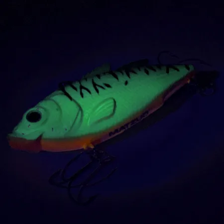 Matzuo Lipless Esca Vibrante, Green Tiger, 14g, Fluorescente, #9020