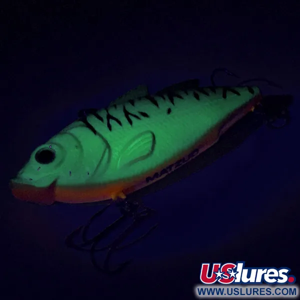 Matzuo Lipless Esca Vibrante, Green Tiger, 14g, Fluorescente, #9020