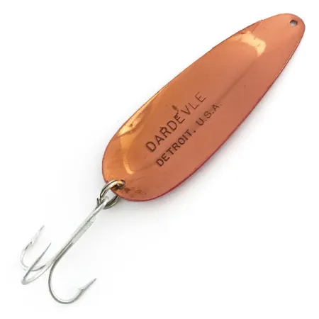 Ondulante Eppinger Dardevle, Rosso/Bianco/Rame, 28g, Dorso Rame, #9048