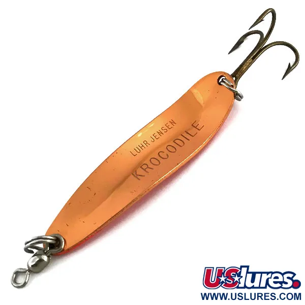 Luhr Jensen Krocodile Die #4 UV Ondulante, Rame/Arancio, 14g, UV, #9057