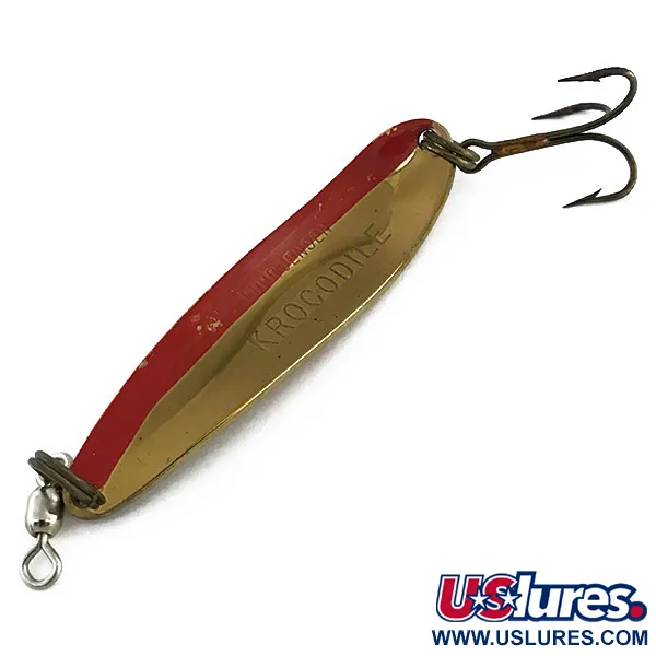 Luhr Jensen Krocodile Die #4 Ondulante, Ottone / Rosso, 14g, UV, #9058