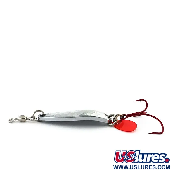 Ondulante Luhr Jensen Krocodile, Nickel/Ologramma, 9g, Ancoretta rossa, #9059