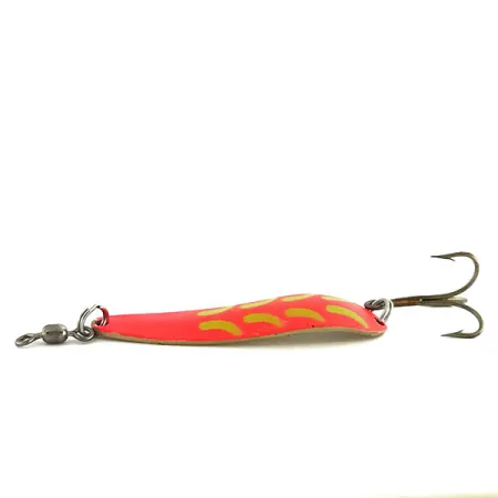 Luhr Jensen Krocodile Die #4 UV Cucchiaino, Rosa/Giallo/Ottone, 14g, #9080