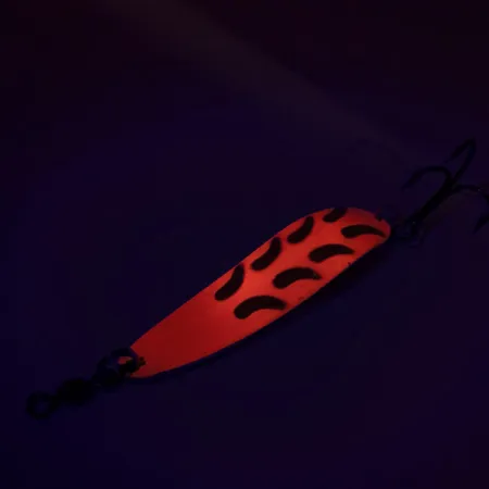 Luhr Jensen Krocodile Die #4 UV Cucchiaino, Rosa/Giallo/Ottone, 14g, #9080