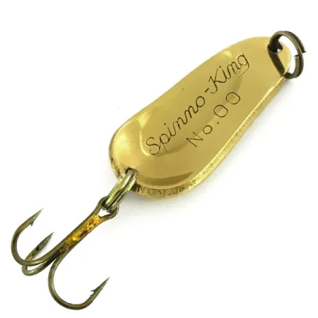 Pecos River Spinno-King 00 Ondulante, Oro, 7g, Vintage, #9086