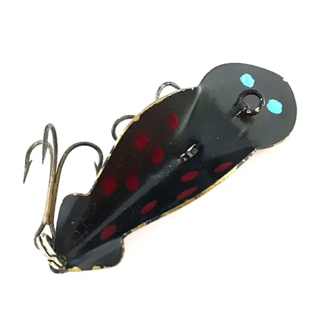 Buck Perry Spoonplug, 10g, Nero e Rosso, Esca Ondulante #9100